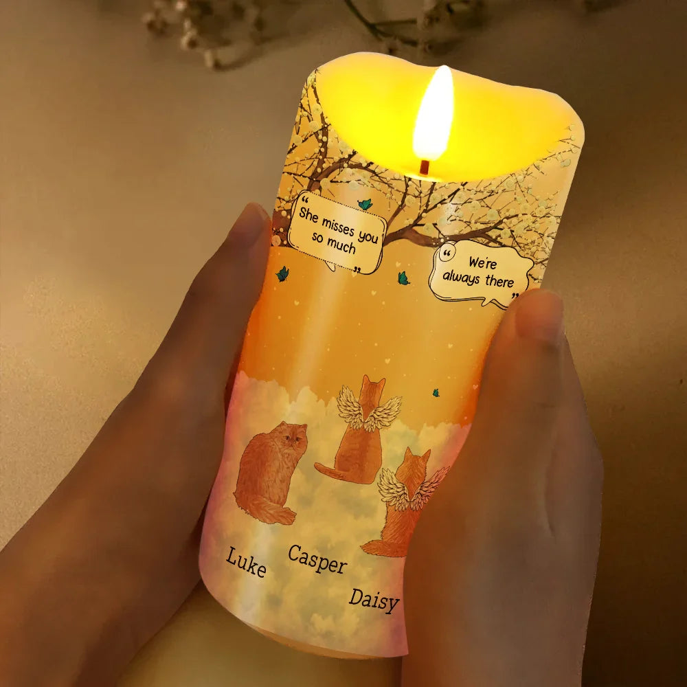 Pet Lovers - They Still Talk About You Memorial Pet Lovers - Personalized Flameless LED Candle
