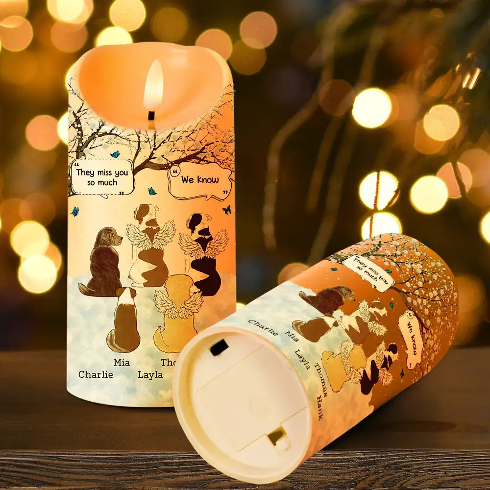 Pet Lovers - They Still Talk About You Memorial Pet Lovers - Personalized Flameless LED Candle
