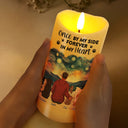 Memorial, Pet Lovers, Dog Lovers, Cat Lovers - Dog Cat Memorial Your Light Will Always Shine In My Heart - Personalized Flameless LED Candle