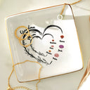 Gift For Grandma, Gift For Mother, Gift For Women - Mom Grandma Sweethearts Birth Month Flowers - Personalized Ring Dish