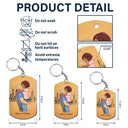 Gift For Couples, Gift For Husband, Gift For Wife, Gift For Boyfriend, Gift For Girlfriend - Remind You I Love You Couples - Personalized Aluminum Keychain