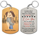 Gift For Couples, Gift For Husband, Gift For Wife, Gift For Boyfriend, Gift For Girlfriend - Remind You I Love You Couples - Personalized Aluminum Keychain