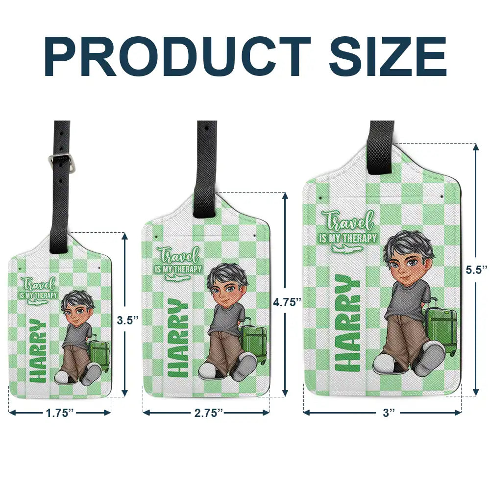 Travel, Gift For Yourself, Gift For Women, Gift For Men - Collect Moments Not Things Travel Lover Y2K - Personalized Luggage Tag