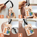 Travel, Gift For Yourself, Gift For Women, Gift For Men - Collect Moments Not Things Travel Lover Y2K - Personalized Luggage Tag