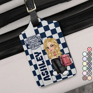 Travel, Gift For Yourself, Gift For Women, Gift For Men - Collect Moments Not Things Travel Lover Y2K - Personalized Luggage Tag