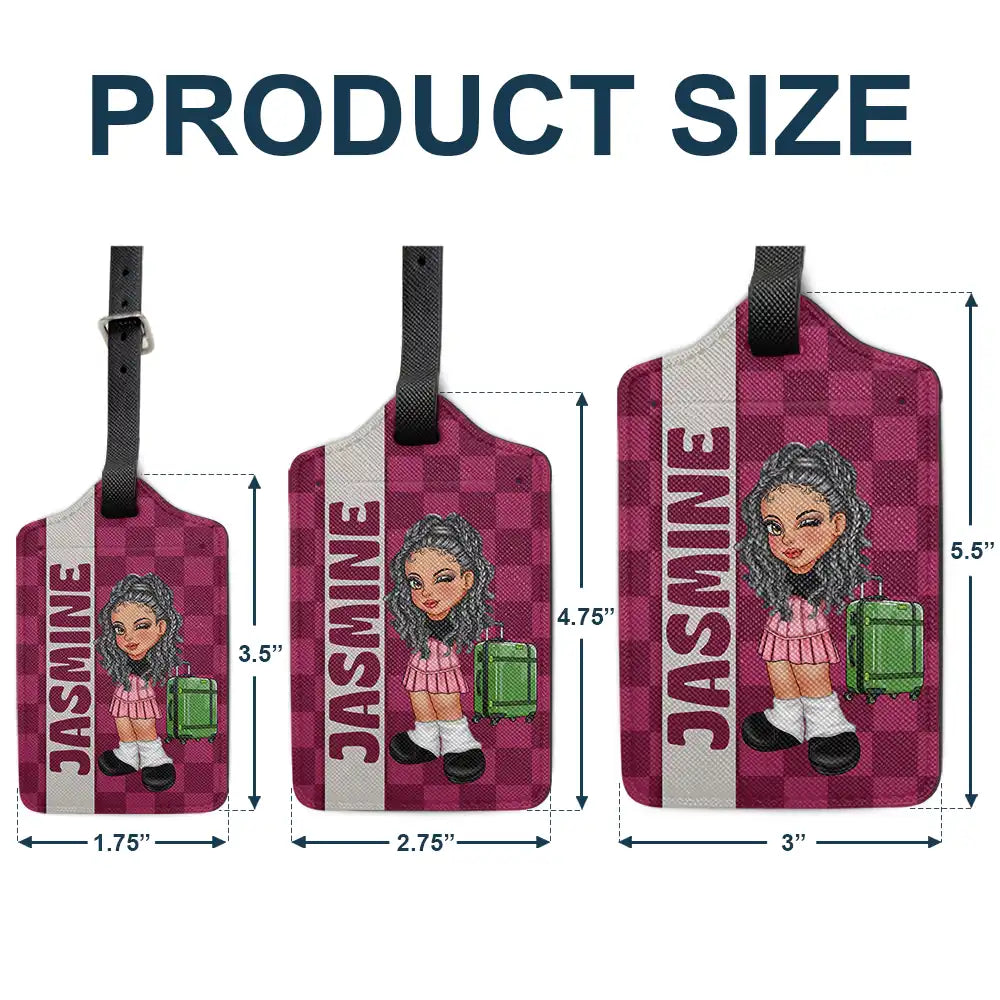 Travel, Gift For Yourself, Gift For Women, Gift For Men - Travel Is My Taherapy Travel Lover Y2K - Personalized Luggage Tag