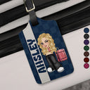 Travel, Gift For Yourself, Gift For Women, Gift For Men - Travel Is My Taherapy Travel Lover Y2K - Personalized Luggage Tag