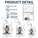 Gift For Couples, Gift For Husband, Gift For Wife, Gift For Boyfriend, Gift For Girlfriend - Drive Safe Your Wife Loves You - Personalized Aluminum Keychain
