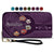 Gift For Grandma,Gift For Mother,Gift For Women,Happy - Grandma Mom Kids Birth Flowers Blooming In Love - Personalized Leather Long Wallet