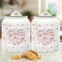 Family Kid Names Sweetheart - Personalized Cookie Jar