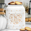 Family Kid Names Sweetheart - Personalized Cookie Jar