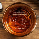 Family,Long Distance,Happy - The Love Between Knows No Distance - Personalized Engraved Whiskey Glass