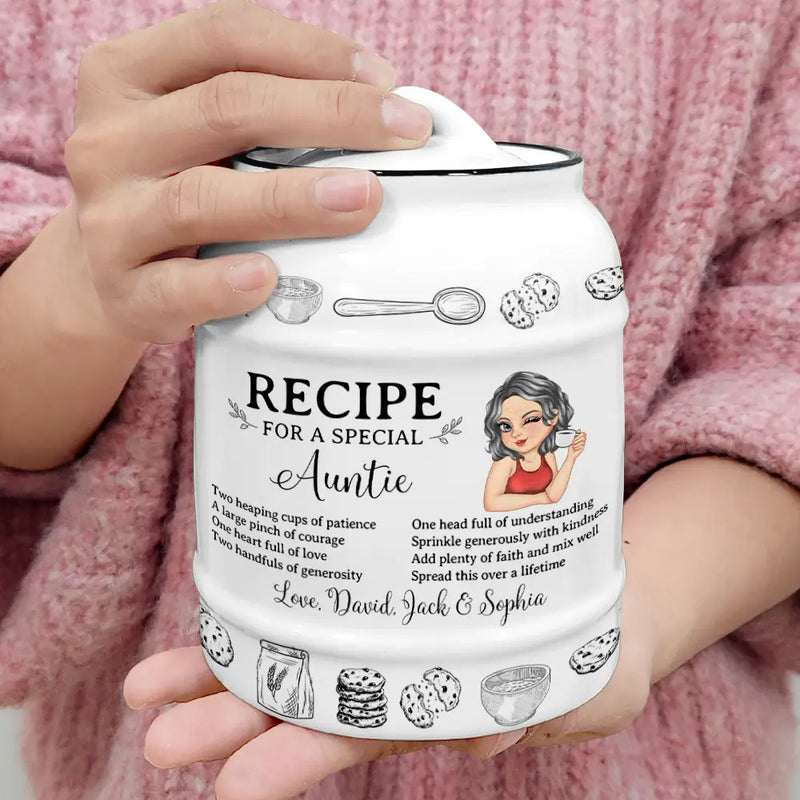 Recipe For A Special Grandma Mom - Personalized Cookie Jar