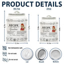 Recipe For A Special Grandma Mom - Personalized Cookie Jar