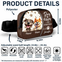 Travel,Dog Lovers,Dog Mom,Dog Dad,Happy - Dog Kisses Fix Everything - Personalized Crossbody Belt Bag