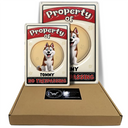 Dog Lovers,Pet Lovers,Funny - Property Of Dogs - Personalized Classic Metal Signs