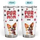 Dog Lovers,Dog Mom,Pet Lovers - Dog Mom Red 3D Effect - Personalized Tumbler
