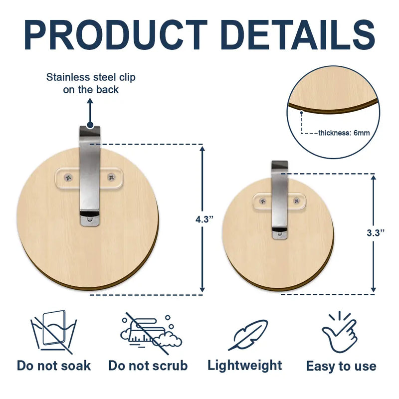 Custom Photo To The World You May Be One Person - Personalized Custom Shaped Car Visor Clip