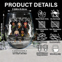 Halloween,Funny,Gift For Bestie - We're Not Sugar And Spice And Everything Nice Best Friends - Personalized Stemless Wine Glass