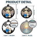 Pet Lovers,Sad,Gift For Yourself,Gift For Women,Gift For Men,Dog Lovers,Dog Mom,Dog Dad,Cat Lovers,Cat Mom,Cat Dad - Your Wings Were Ready But My Heart Was Not - Personalized Window Hanging Suncatcher Ornament