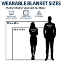 Family,Custom Photo,Memorial,Sad,Gift For Women,Christmas - Custom Photo Memorial When You Really Miss Me Hug This Blanket - Personalized Wearable Blanket