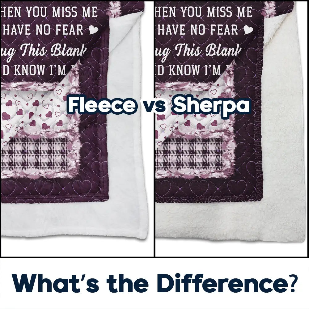 Family,Custom Photo,Memorial,Sad,Gift For Women,Christmas - Custom Photo Memorial When You Really Miss Me Hug This Blanket - Personalized Wearable Blanket