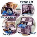 Family,Memorial,Gift For Women,Gift For Men,Sad,Christmas - Memorial When You Really Miss Me Hug This Blanket Tight - Personalized Fleece Blanket, Sherpa Blanket