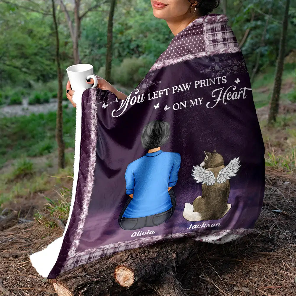 Memorial,Pet Lovers,Pet Mom,Pet Dad,Pet Couple,Cat Lovers,Cat Mom,Cat Couple,Dog Lovers,Dog Mom,Dog Dad,Dog Couple,Christmas - Memorial Dog Cat If Love Could Have Saved You - Personalized Fleece Blanket, Sherpa Blanket