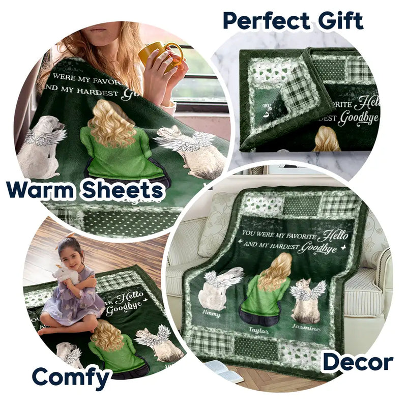 Memorial,Pet Lovers,Pet Mom,Pet Dad,Pet Couple,Cat Lovers,Cat Mom,Cat Couple,Dog Lovers,Dog Mom,Dog Dad,Dog Couple,Christmas - Memorial Dog Cat If Love Could Have Saved You - Personalized Fleece Blanket, Sherpa Blanket