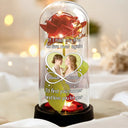 Gift For Couples,Old Couples,LGBT,Gift For Women,Gift For Men,Love,Gift For Wife,Gift For Husband,Gift For Boyfriend,Gift For Girlfriend,Custom Photo - Custom Photo Couple I'd Find You Sooner And Love You Longer - Personalized Everlasting Rose Dome Lamp
