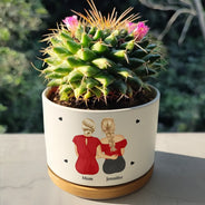 Gift For Daughter,Mom,Daughters (Adult),Gift For Women,Happy,Love - To My Daughter The Only Thing Better Than Being Your Mother - Personalized Ceramic Plant Pot