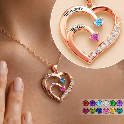 Birthstone Heart Necklace