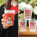 Graduation,Happy,Gift For Kids,Gift For Grandkids,Photo,Proud - Custom Photo Kindergarten Preschool Graduate - Personalized Frosted Cups