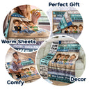 Dear Mom Thank You For Teaching Me How To Be Strong - Gift For Mother - Personalized Custom Fleece Blanket