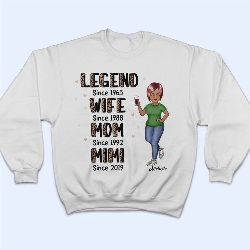 Legend Wife Mom Grandma - Gift For Mother And Grandmother - Personalized Custom T Shirt