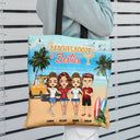 Beach Booze And Besties - Gift For Bestie - Personalized Custom Zippered Canvas Bag