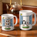 Good Morning Human Servant - Gift For Pet Lover - Personalized Custom White Edge-to-Edge Mug