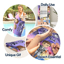 You Me And The Sea - Gift For Couple - Personalized Custom Beach Towel
