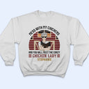 Crazy Chicken Lady - Personalized Custom T Shirt