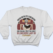 Crazy Chicken Lady - T-shirt personnalisé
