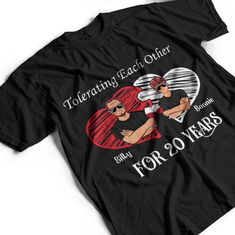 Tolerating Each Other - Gift For Married Couples - Personalized Custom T Shirt