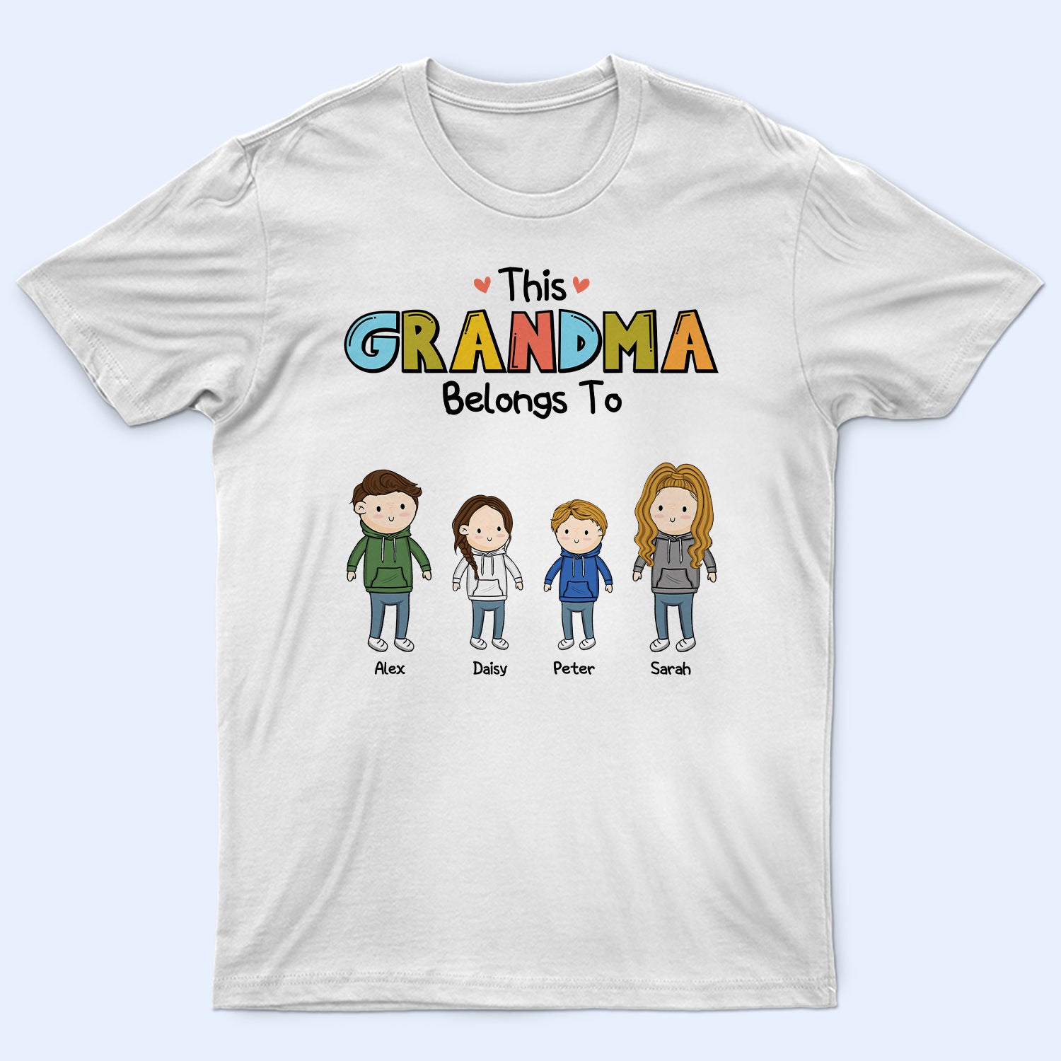This Grandma Grandpa Papa Mama Belongs To - Gift For Grandma, Grandpa, Mother, Father - Personalized T Shirt
