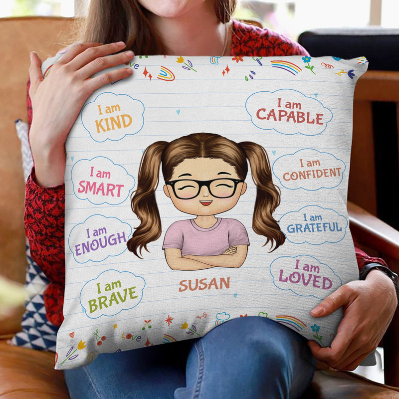 I Am Kind I Am Smart - Gift For Kid, Back To School Gift - Personalized Pillow