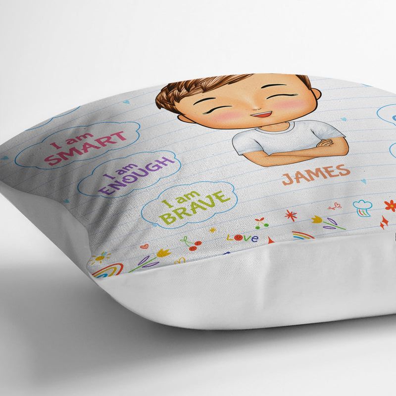 I Am Kind I Am Smart - Gift For Kid, Back To School Gift - Personalized Pillow