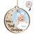 Custom Photo New Baby's First Christmas - Personalized 2-Layered Wooden Ornament