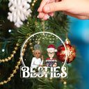 Besties Forever - Cadeau de Noël pour les meilleures amies - Décoration en acrylique personnalisée