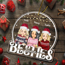 Besties Forever - Cadeau de Noël pour les meilleures amies - Décoration en acrylique personnalisée