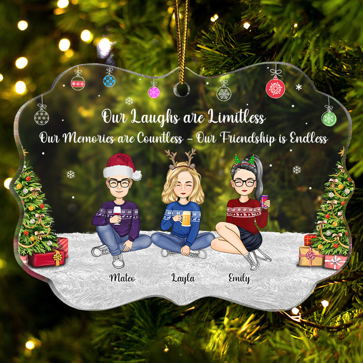 Our Memories Are Countless Our Friendship Is Endless - Christmas, Gift ...