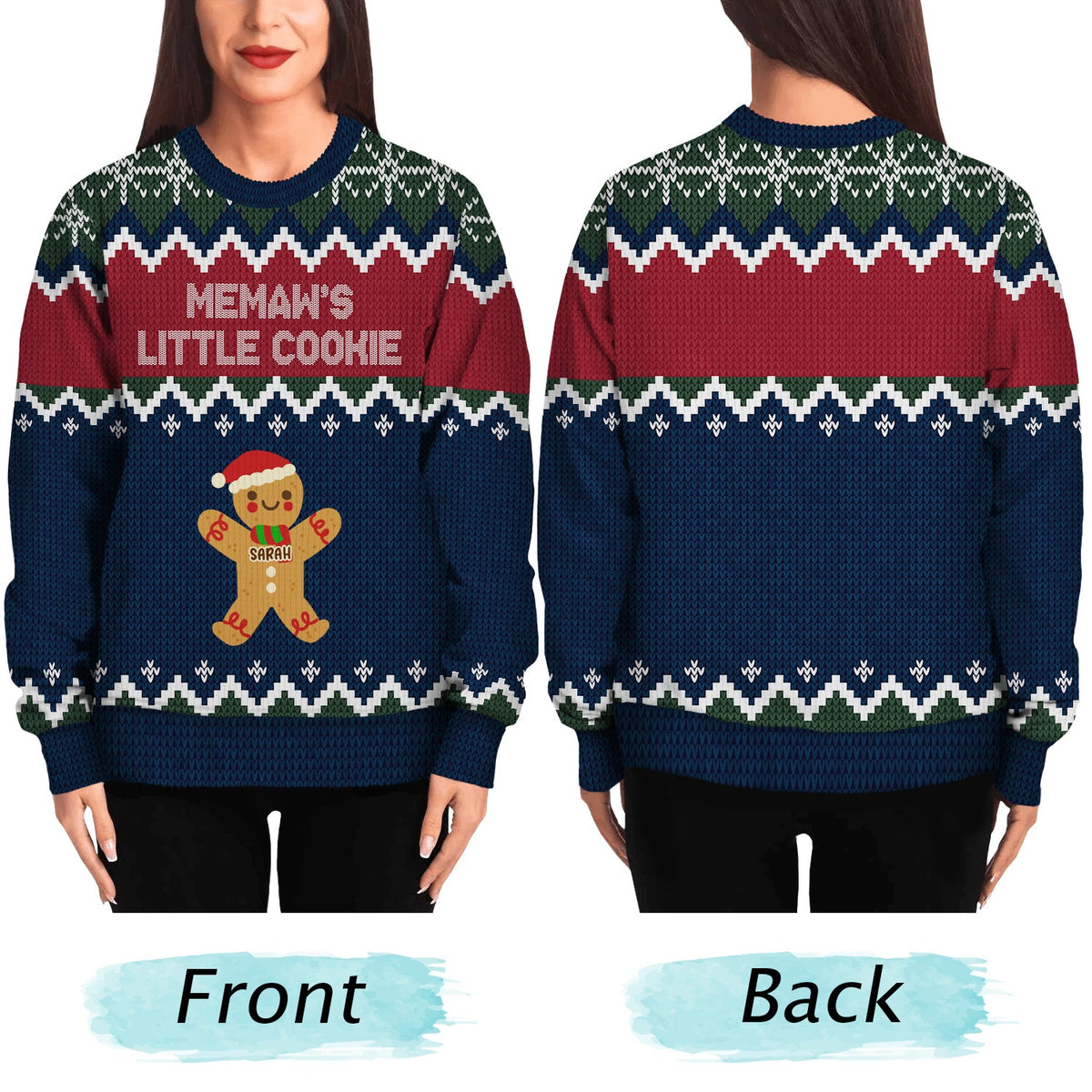 Grandma Grandpa Mom Dad Perfect Batch - Gift For Mom, Dad, Grandparents - Personalized Unisex Ugly Sweater