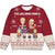 Cartoon Family Sitting - Christmas, Gift For Family - Personalized Unisex Ugly Sweater